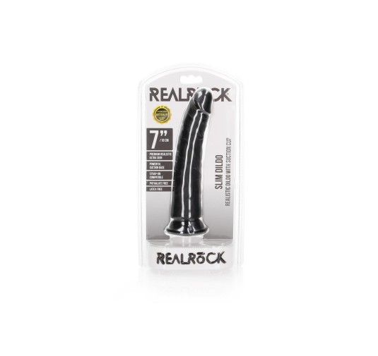 Slim Realistic Dildo with Suction Cup - 7""/ 18 cm